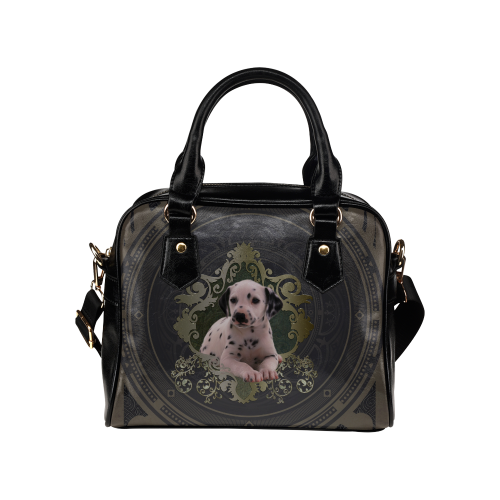 Cute dalmatian Shoulder Handbag (Model 1634)