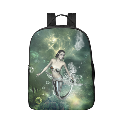 Awesome mermaid in the deep ocean Popular Fabric Backpack (Model 1683)