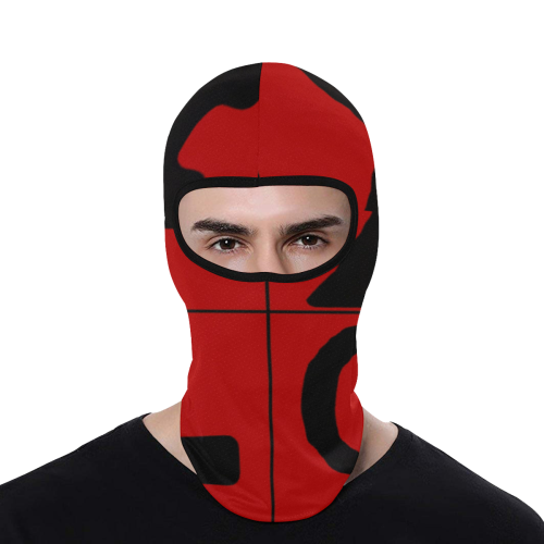 NUMBERS Collection Symbols Black/Red All Over Print Balaclava