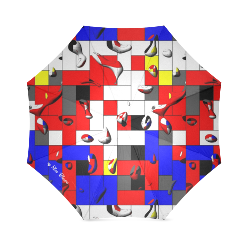Popart Drops by Nico Bielow Foldable Umbrella (Model U01)