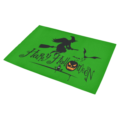Happy Halloween Witch Azalea Doormat 30" x 18" (Sponge Material)