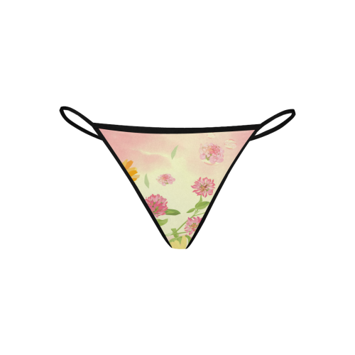 Wonderful flowers, soft colors Women's All Over Print G-String Panties (Model L35)