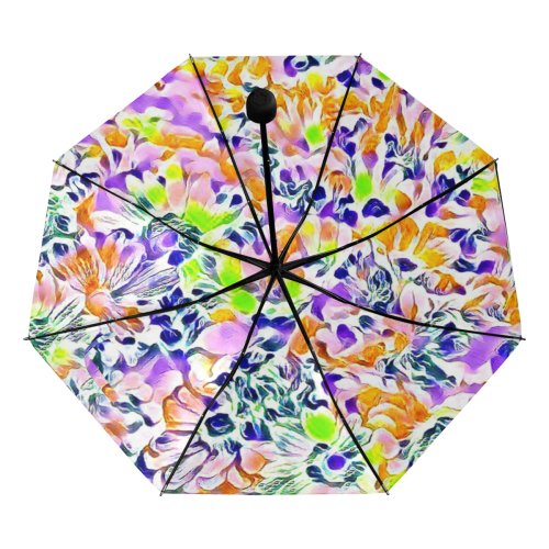 Floral Summer Greetings 1B  by JamColors Anti-UV Foldable Umbrella (Underside Printing) (U07)
