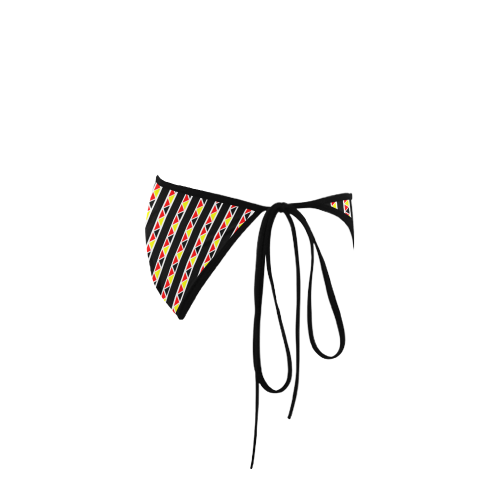 Kente Stripes Custom Bikini Swimsuit Bottom