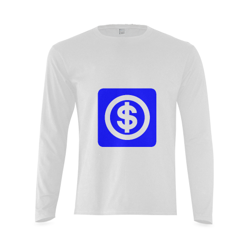 DOLLAR SIGNS 2 Sunny Men's T-shirt (long-sleeve) (Model T08)