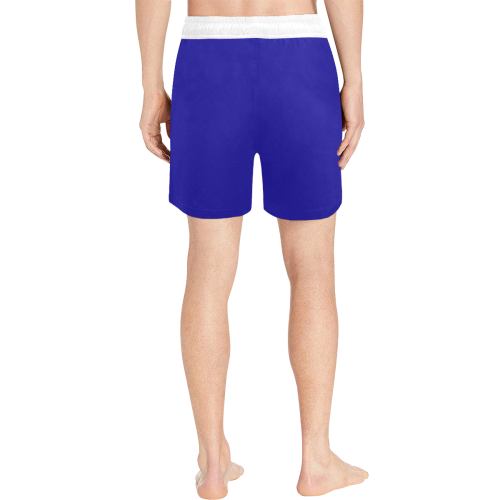 FF Electric Blue - Swim Shorts Men's Mid-Length Swim Shorts (Model L39)