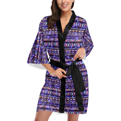 Traditional Ethno Culture Galaxy Pattern Kimono Robe