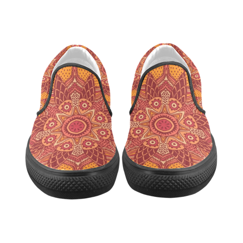 MANDALA SPICE OF LIFE Slip-on Canvas Shoes for Men/Large Size (Model 019)