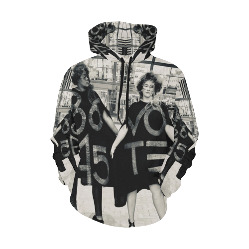 8645 Vote All Over Print Hoodie for Women (USA Size) (Model H13)
