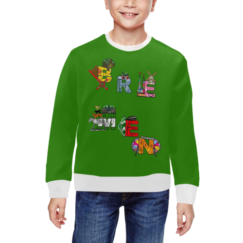 Bremen Word by Nico Bielow All Over Print Crewneck Sweatshirt for Kids (Model H29)