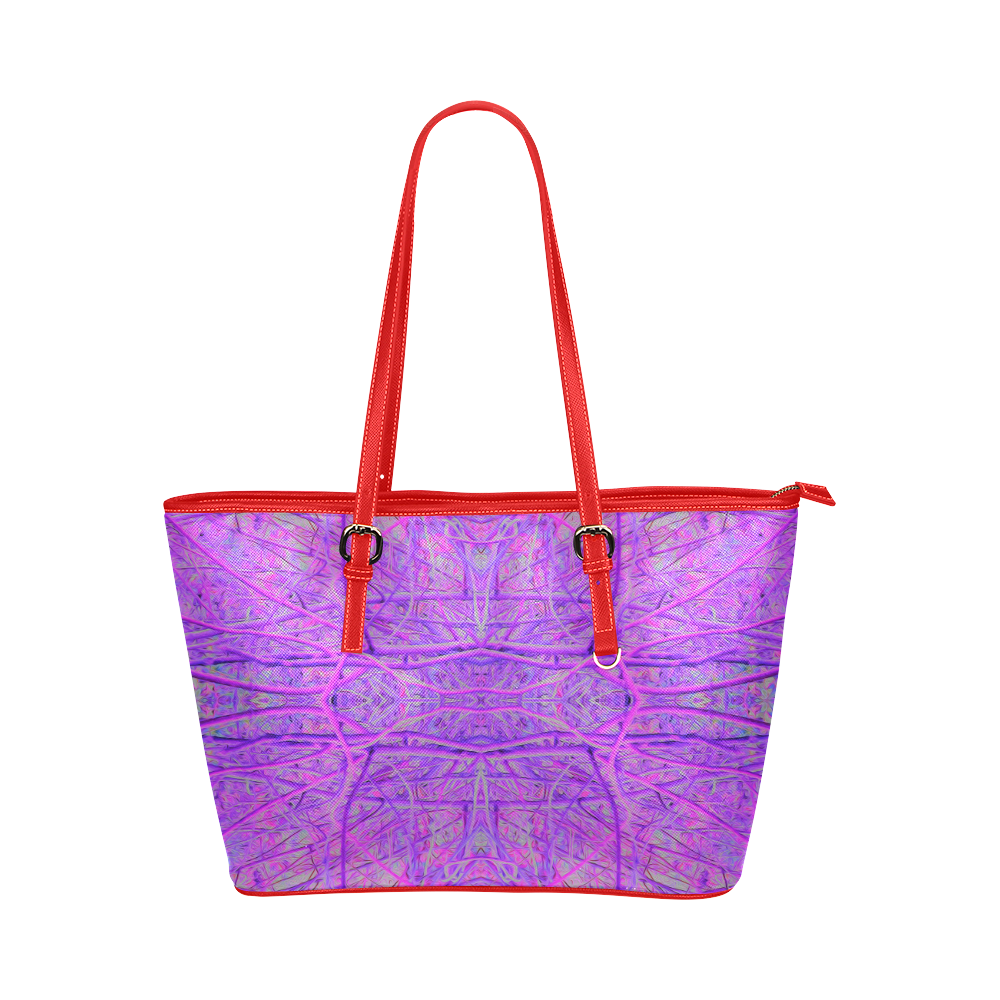 hot pink leather tote