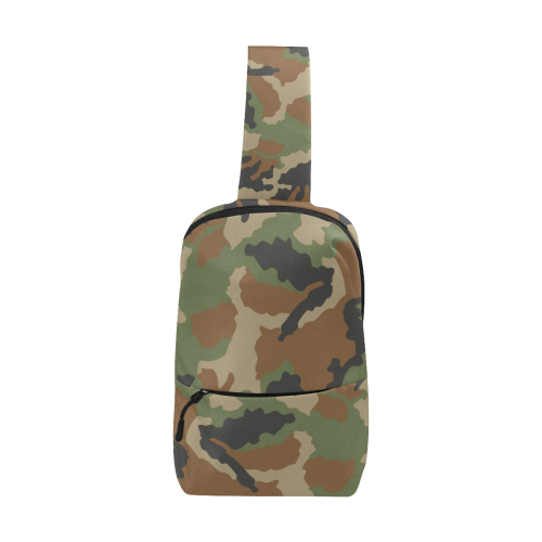 woodland camouflage pattern Chest Bag (Model 1678)