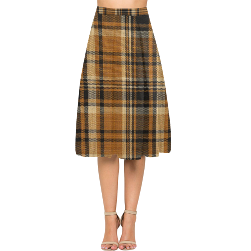 TARTAN DESIGN Aoede Crepe Skirt (Model D16)