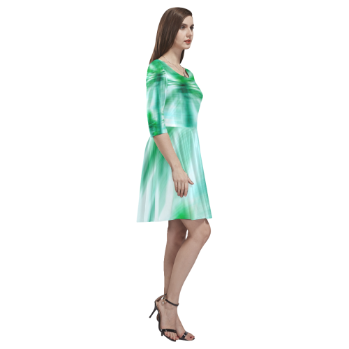 Palm Beach Tethys Half-Sleeve Skater Dress(Model D20)