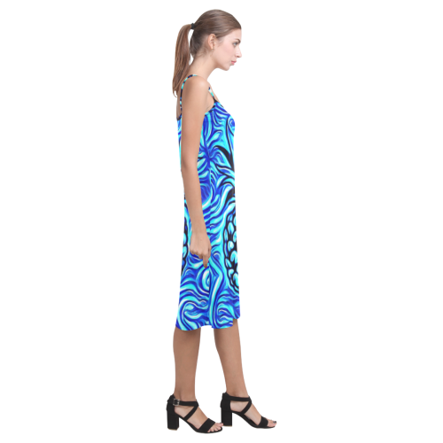 mermaid pineapple Alcestis Slip Dress (Model D05)