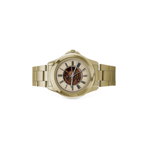 Steampunk Stainless Watch Custom Gilt Watch(Model 101)