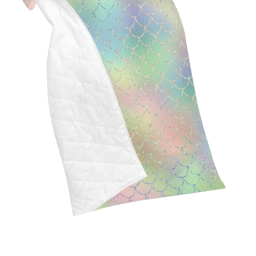 Pastel Mermaid Sparkles Quilt 40"x50"