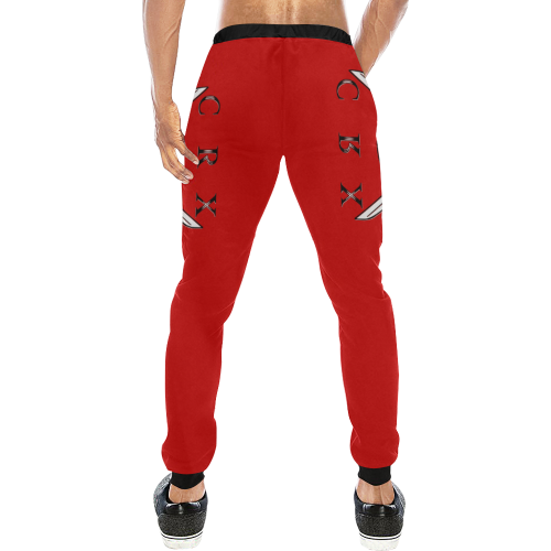 Hustler Ninja Gi Men's All Over Print Sweatpants/Large Size (Model L11)