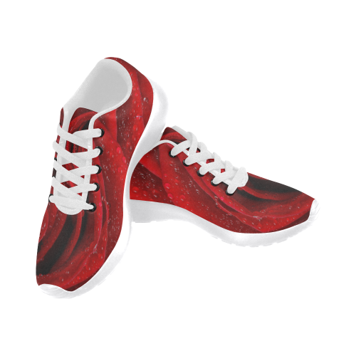 Red rosa Women's Running Shoes/Large Size (Model 020)