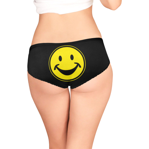 Funny yellow SMILEY for happy people Women's All Over Print Girl Briefs (Model L14)