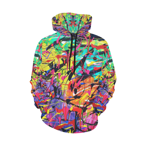 Chaos All Over Print Hoodie for Women (USA Size) (Model H13)