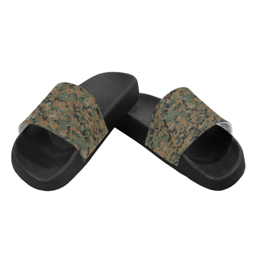 Marpat woodland Men's Slide Sandals (Model 057)