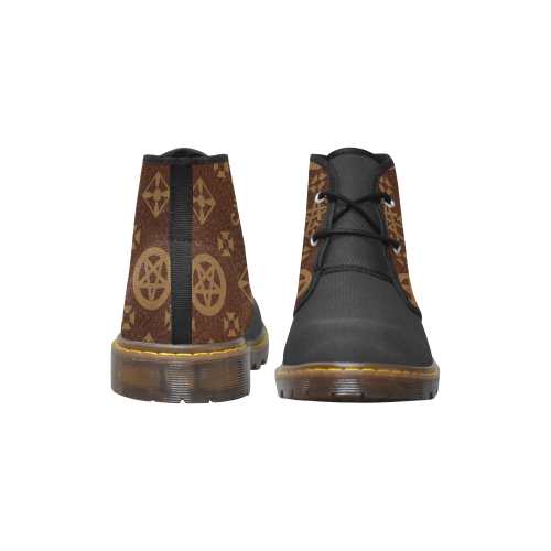 lucifervitton Women's Canvas Chukka Boots/Large Size (Model 2402-1)