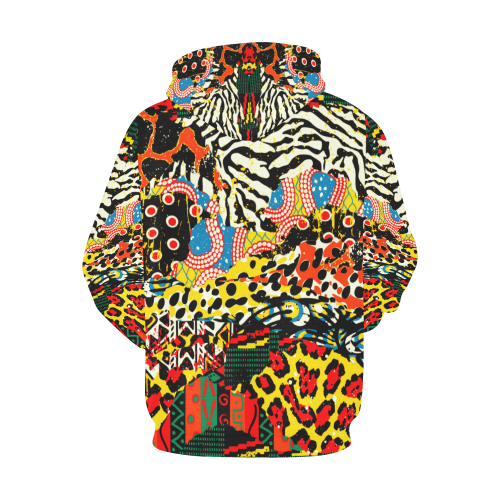 Ethnic patchwork All Over Print Hoodie for Men (USA Size) (Model H13)
