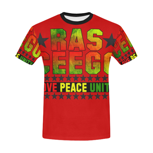 Ras CeeGo Religious All Over Print T-Shirt for Men/Large Size (USA Size) Model T40)