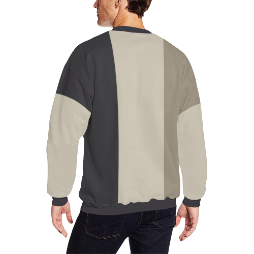 Casual Style Men's Oversized Fleece Crew Sweatshirt/Large Size(Model H18)