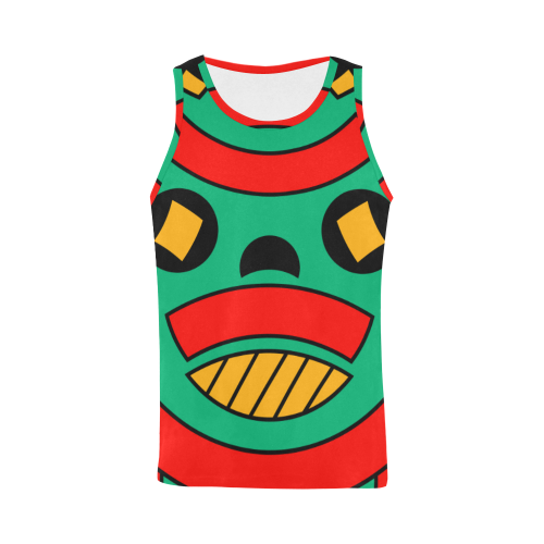 African Scary Tribal All Over Print Tank Top for Men (Model T43)