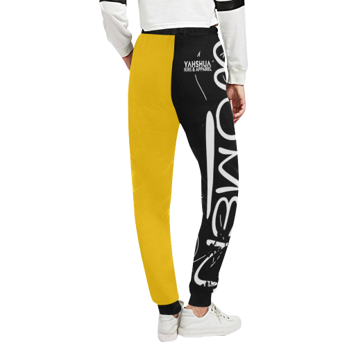 Yellow Unisex All Over Print Sweatpants (Model L11)