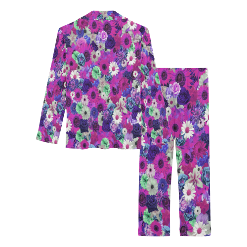 Purple Mint Fantasy Garden Women's Long Pajama Set