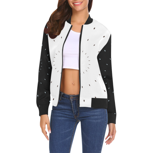 CIRQUE All Over Print Bomber Jacket for Women (Model H19)