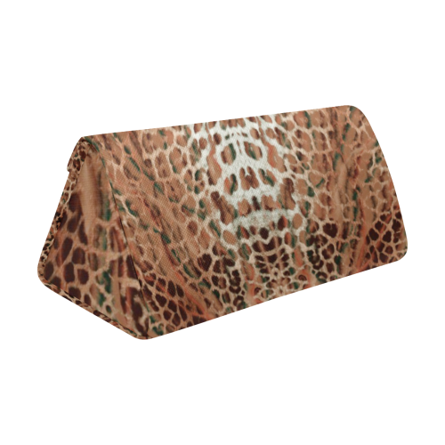 leopard  brown Custom Foldable Glasses Case