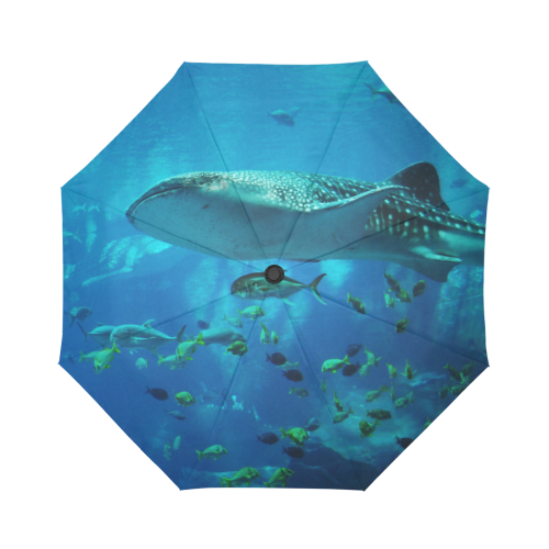 Under The Sea - Shoal Of Ocean Fish And Whale Shar Auto-Foldable Umbrella (Model U04)