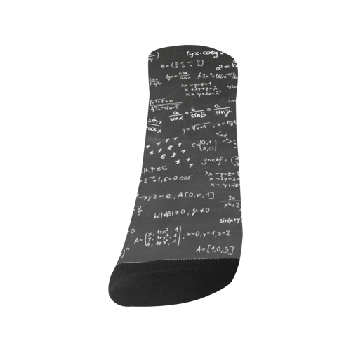 Mathematics Formulas Equations Numbers Women's Ankle Socks