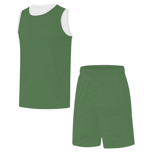 color artichoke green All Over Print Basketball Uniform