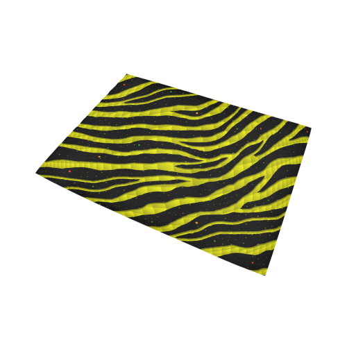 Ripped SpaceTime Stripes - Yellow Area Rug7'x5'