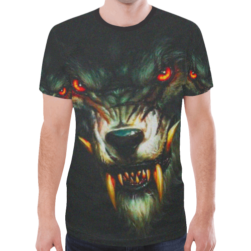 The Great Wolf Spirit Gothic Underground Graphic Tee New All Over Print T-shirt for Men (Model T45)