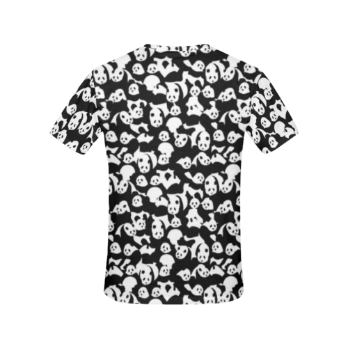 Panda Pattern All Over Print T-Shirt for Women (USA Size) (Model T40)