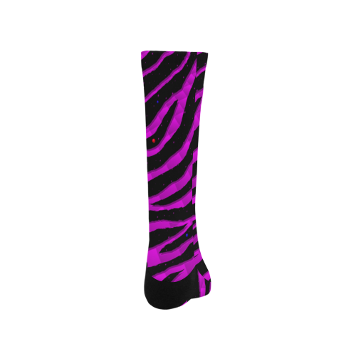 Ripped SpaceTime Stripes - Pink Men's Custom Socks