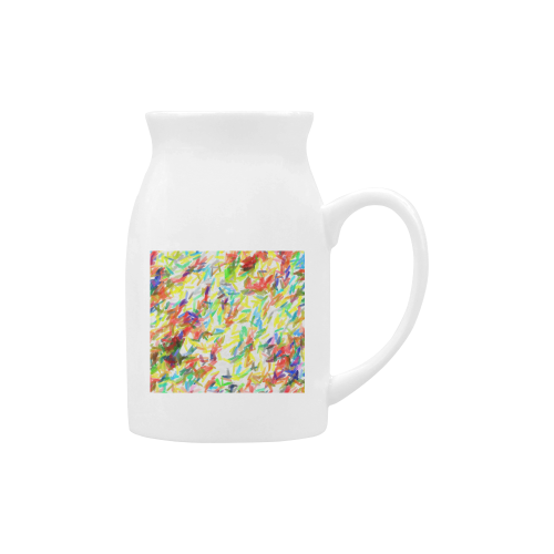 Colorful brush strokes Milk Cup (Large) 450ml