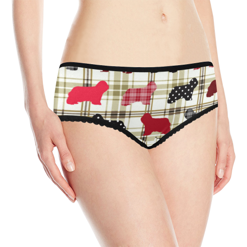 Bearded Collie Women's All Over Print Classic Briefs (Model L13)