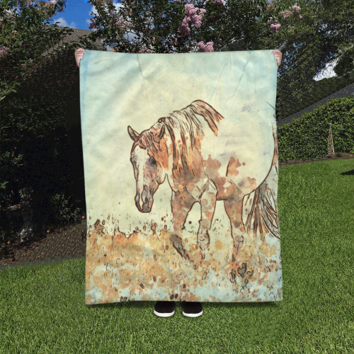 Art Studio 12216 Horse Quilt 40"x50"