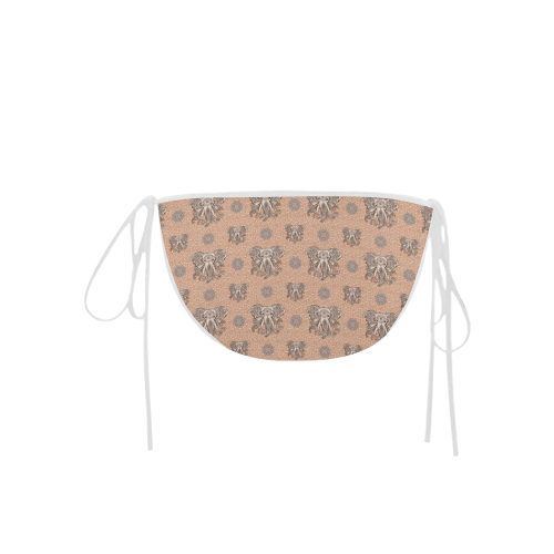 Ethnic Elephant Mandala Pattern Custom Bikini Swimsuit Bottom