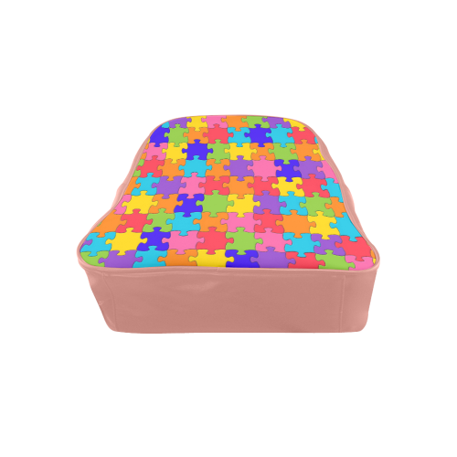 Rainbow Jigsaw Puzzle School Backpack (Model 1601)(Small)