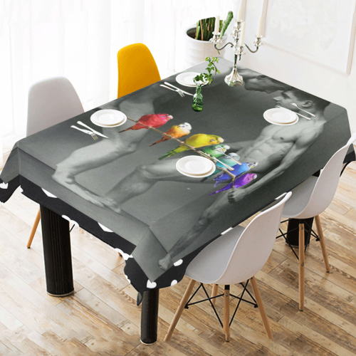The Budgie Smugglers Cotton Linen Tablecloth 52"x 70"