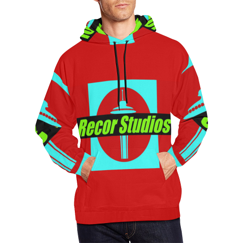 2recorblindhdyrdm All Over Print Hoodie for Men/Large Size (USA Size) (Model H13)