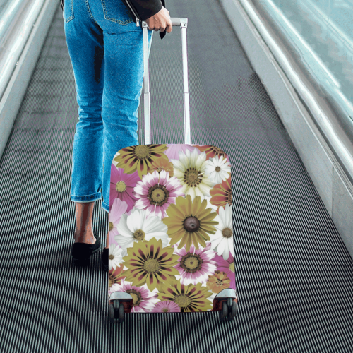 Spring Time Flowers 4 Luggage Cover/Small 18"-21"